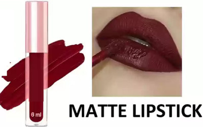 Jiwoo Best matte liquid lisptick for women(maroon, 6 ml)