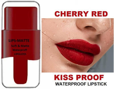 manasona Korean Best lipstick matte waterproof & Longlasting(Cherry Red, 3.5 ml)