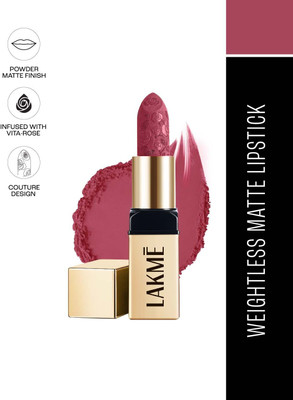 Lakmé Rouge Bloom Powder Matte Bullet Pink Poppy 202(Pink Poppy, 4 g)