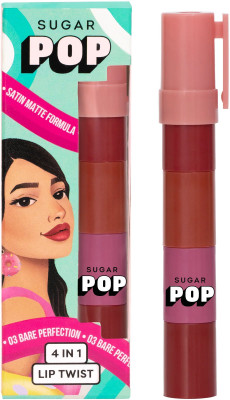 SUGAR POP 4 in 1 Lip Twist 03 Bare Perfection(Twist 03, 6.4 g)