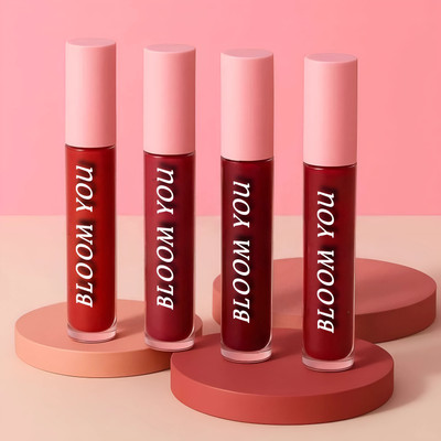 BLOOM YOU Fire & Flame – Quad of Hot Red Lipsticks(Red, 10 ml)