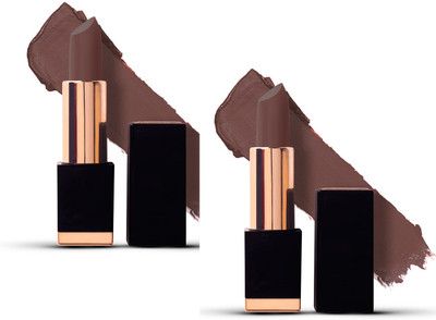 ADJD Combo Soft Pigmented Smudge Proof Creamy Matte Long Stay Lipstick dark brown(dark brown, 7 g)