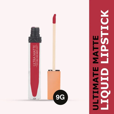 MYEONG Ultra Smooth Matte Liquid Lipstick Smooth Lip Valentin Red Color Iconic Lipstick(Valentin Red, 9 ml)