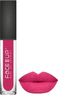 FACE UP PROOF LONG WEAR MATTE LIQUID LIPSTICK 6ml(Pink, 6 ml)