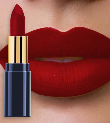 MYEONG Highly Pigmented & Rich Color Silky Matte Finish Lightweight Lipstick(BRICK RED, 3.5 g)