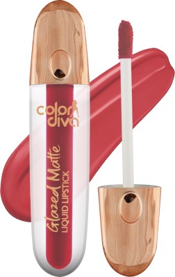 Color Diva Glazed Matte Liquid Lipstick | Long lasting, Non Transfer, Water & Smudge Proof(Smooth Symphony 158, 5.5 ml)