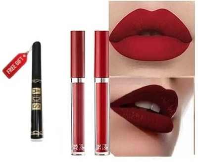 glamblush Waterproof, Smudge-Proof – Bold Red And Mahroon Shade(RED, 100 ml)