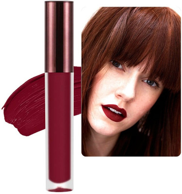 tanvi27 Long-Lasting, Hydrating & Lightweight Velvet Matte Dark Red Lipstick(Dark Red, 3.5 ml)