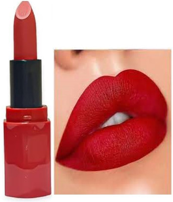 Luipui RED MATTE FINISH LIPSTICK PACK OF 1 AWESOME OR MATTE LOOK(RED, 6 g)
