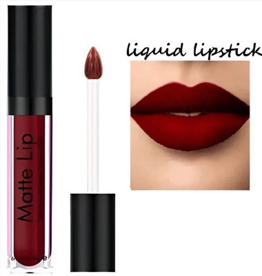 AEPRUY Non Transfer Smudge Proof Longlasting Sensational Liquid Matte Lipstick(MAROON, 6 ml)