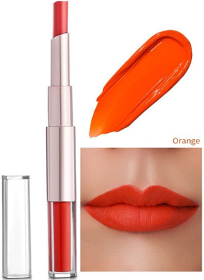 DARVING Highly Pigmented Pure matte Lipstick 2 in 1(ORANGE, 12 ml)