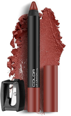 DARYUE Crayon Lipstick with Sharpener | Smudge proof | Lasts Upto 18 Hrs(Dark Pink, 3.5 g)