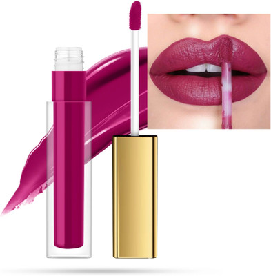 WOONGMI Matte Finish Long Lasting Rich Pigment Non-Drying HD Intense Matte Lipstick(Purple, 6 ml)