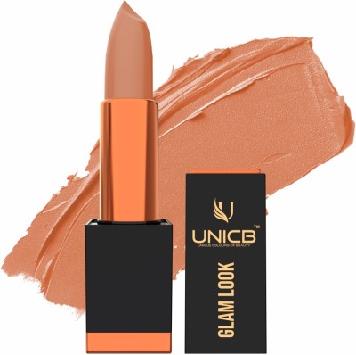 UNICB Matte Glam Look Long Lasting Moisturized Smooth Soft Coloured Impact Lipstick(Burning Sand, 3.5 g)