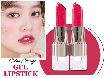 GFSU - GO FOR SOMETHING UNIQUE Best color change gel lipstick waterproof non transfer 24 hrs(RED, 7 g)