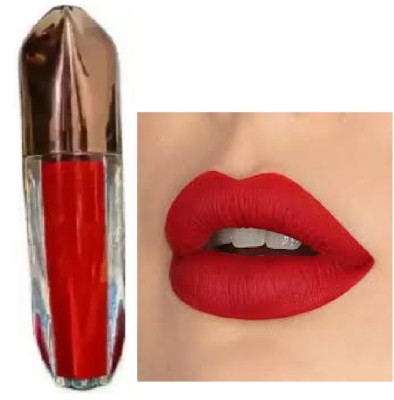 Luipui best red liquid matte finish lipstick pack of 1 waterproof and awesome(red, 6 ml)