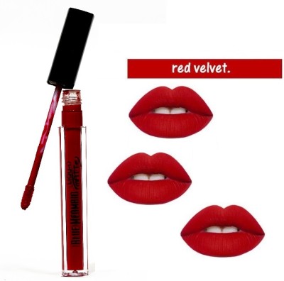 BLUEMERMAID SMUDGE PROOF RED LIQUID LIPSTICK FOR LIP MAKEUP(RED, 6 ml)