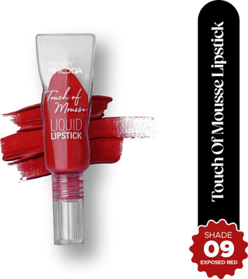 Hilary Rhoda Touch Of Mousse Lipstick | Matte Finish & Long Lasting | Smudge & Water Proof(Exposed Red - Shade 09, 5 ml)