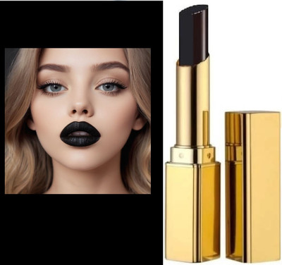 USBK Matte Finish Creamy Matte Long Stay Lipstick(BLACK, 3.6 g)