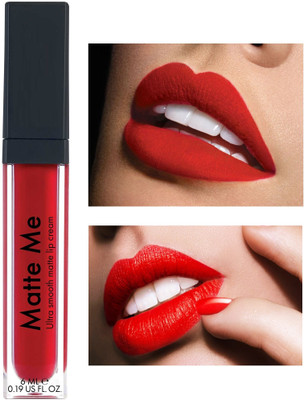 Luster Shine Ultra Smooth Matte Lip Liquid Lipstick(RED, 6 ml)