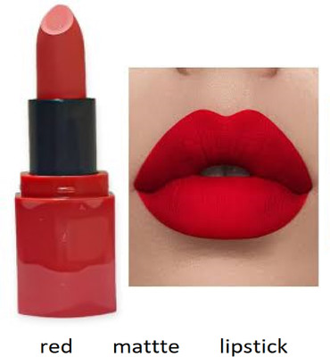 Luipui red matte lipstick waterproof awesome and long lasting(RED, 6 g)