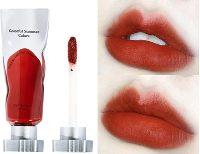 GABBU Ice Cube Matte Lipstick Velvet Transparent Lip Glaze Pigment(RED, 4 ml)