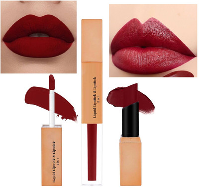 luzimaisa Everstay Transfer-Proof Matte Hydrating & Non-Drying Lipstick(maroon, 7 ml)