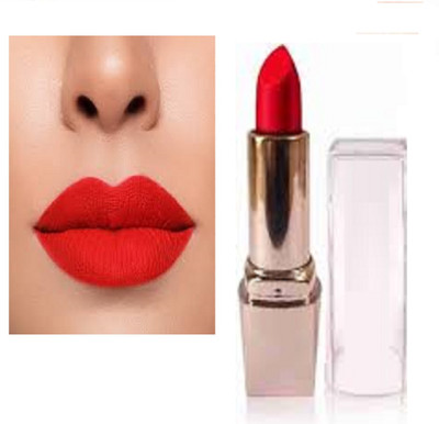 Luipui red waterproof matte crayon lipstick pack of 1(red, 6 g)