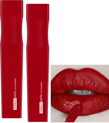 ADJD Combo Liquid Matte Lipsticks Transfer & Smudge-Proof, Long Lasting(RED, 15 ml)