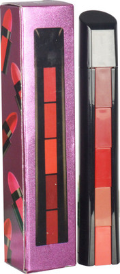 adbeni 5-in-1 Lipstick Long Lasting Matte Finish Lip Color with Moisturizing Benefits(MultiColor, 20 g)