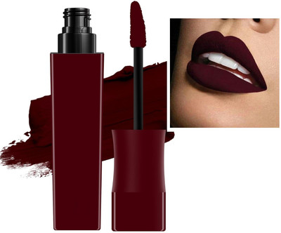 Latixmat Long Lasting Non Transfer Liquid Lipstick(Deep Maroon, 7.5 ml)