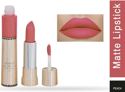 DARVING Lip Matte 2 IN 1 Long Lasting Matte & Gloss Lipstick(peach, 8 g)