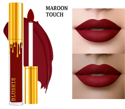 BLUSHIS Non Transfer Professionally Longlasting Liquid Lipstick(Marooned, 6 ml)