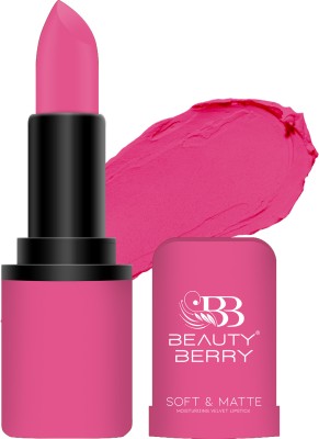 Beauty Berry Soft & Matte Moisturizing Velvet Lipstick(13 - French Rose, 4 g)