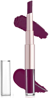Latixmat 2in1 Dual Shade Matte Lipstick liquid & crayon(Wine, 12 g)