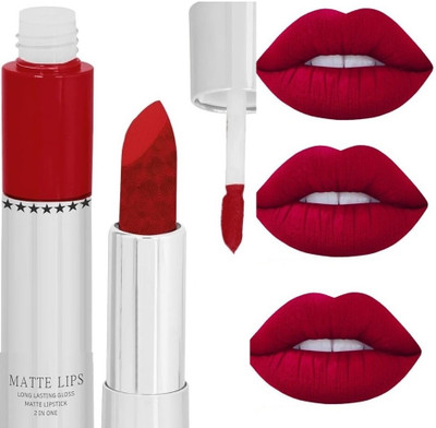 GFSU - GO FOR SOMETHING UNIQUE HIGH DEFINATION SMUDGE PROOF LIQUID MATTE LIPSTICK(RED, 8 g)