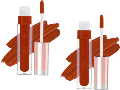 ADJD Combo Non Transfer Waterproof Longlast Matte Liquid Lipstick Brick red(Brick red, 8 ml)