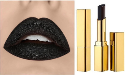SEUNG NEW MATTE FINISH BLACK LIPSTICK SMUDGE-PROOF (BLACK, 3.6 g)(BLACK, 3.6 g)