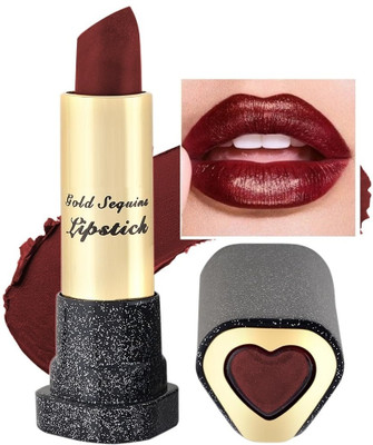 DARVING SHIMMERY SHINY MULTI PURPOSE GLITTER LIPSTICK(MAROON, 3.6 g)