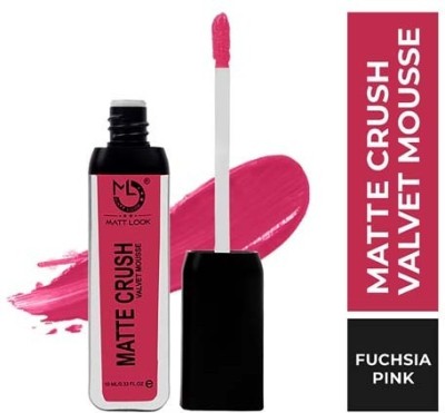 MATTLOOK Matte Crush Velvet Mousse Lipstick(18 Fuchsia Pink, 10 ml)