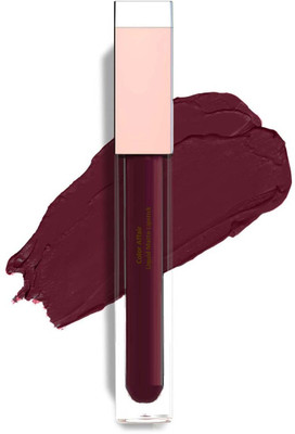 MYEONG Highly Pigmented Matte Texture Maroon Non Transfer Liquid Lipstick(Maroon, 6 ml)