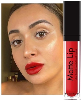 Wonholli Silky Matte Finish Liquid Lipstick(Red, 6 ml)