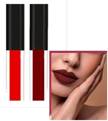 Jiwoo NEW NON TRANSFER LONG LASTING VELVET MATTE LIQUID(maroon, red, 12 ml)