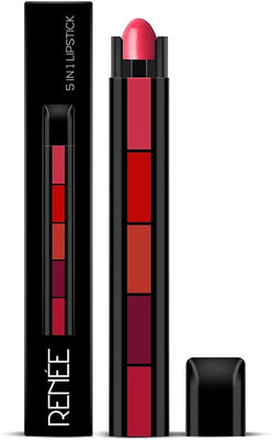 Arcanuy 5 in 1 Waterproof Matte long lasting colorful lipstick(MULTICOLOR, 6 g)