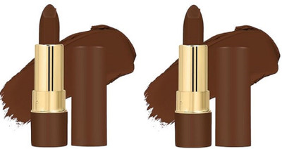 Luipui BEST LONG LASTING MATTE COFFE COLOR LIPSTICK WATERPROOF PACK OF 2(COFEE BROWN, 10 ml)