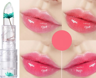 GABBU Flower Lipstick Jelly Flower Transparent Color Changing Lipstick(green, 3.6 g)