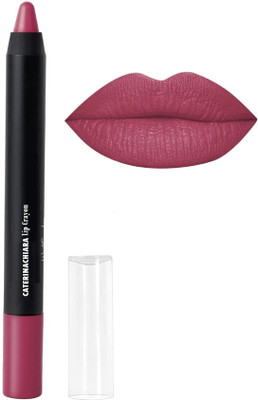 CATERINACHIARA Best Matte Lip Crayon Lipstik Pencil Velvety Creamy Matte(barry pink, 3.5 g)
