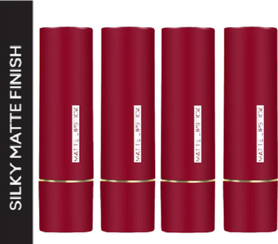 Luipui TRENDING LONG LASTING, WATERPROOF & QUICK DRY LIPSTICK FOR BOLD LOOK PACK OF 4(RICH MAHROON, 20 g)