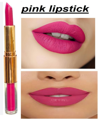 Luipui 2 IN 1 PINK CRAYON + LIQUID WATERPROOF MATTE LOOK LIPSTICK(PINK, 6 g)