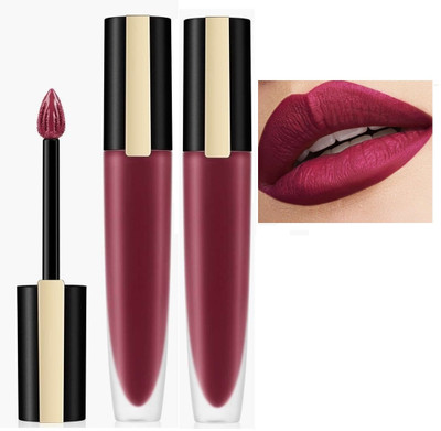 YAWI Best Long & Lasting Liquid Matte Lipstick Combo(Maroon, 12 ml)